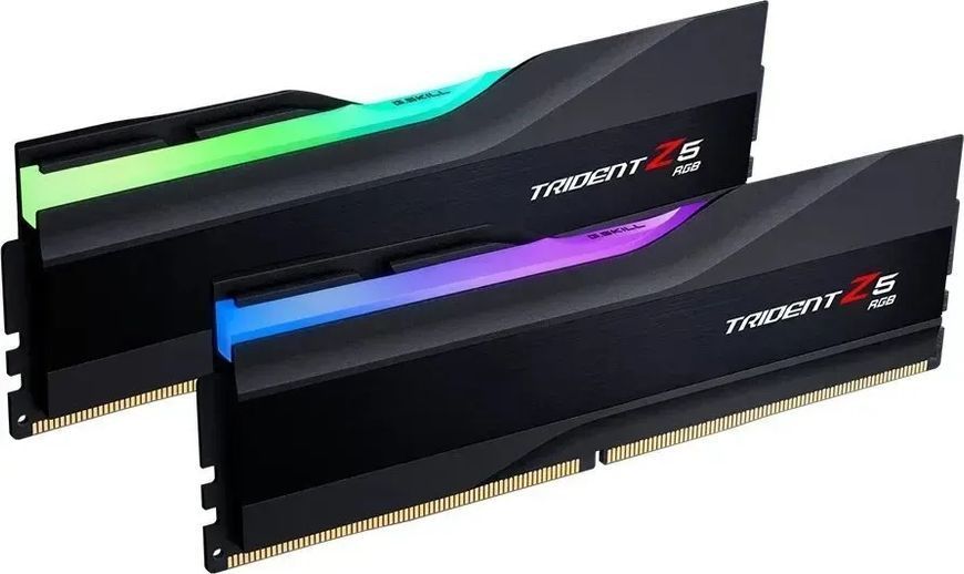 Пам'ять для настільних комп'ютерів G.Skill 32GB DDR5 (2x16GB )Trident Z5 RGB 7200MHz CL34 XMP3 Black (F5-7200J3445G16GX2-TZ5RK) 464870ua фото
