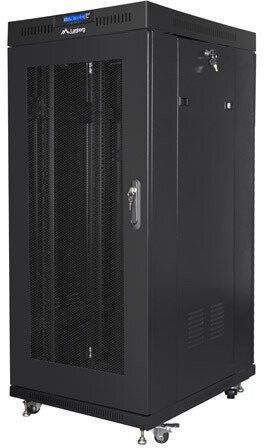 Шкаф RACK LANBERG 19" 15U FF01-8015-23BL 1000 x 1000 мм, напольный, черный 470855 фото
