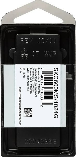 SSD накопичувач Kingston KC600 1 TB (SKC600MS/1024G) 338826ua фото