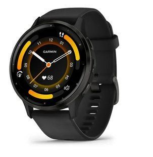 Смарт-часы Garmin Venu 3 Slate Stainless Steel Bezel with Black Case and Silicone Band (010-02784-01/51/41) 613087 фото