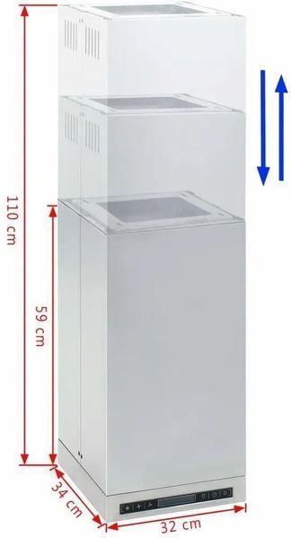 Витяжка декоративна VidaXL 50661 603971 фото
