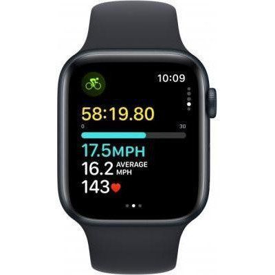 Смарт-часы Apple Watch SE 2 GPS 44mm Midnight Aluminium Case with Midnight Sport Band M/L (MRE93) 035020 фото