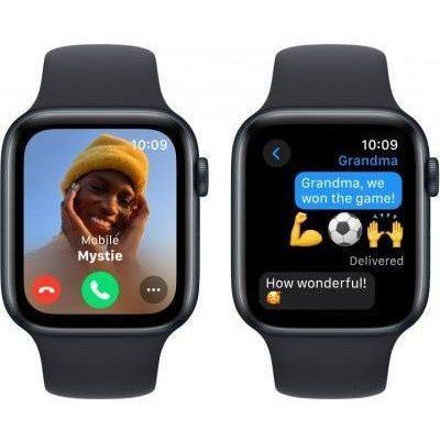 Смарт-часы Apple Watch SE 2 GPS 44mm Midnight Aluminium Case with Midnight Sport Band M/L (MRE93) 035020 фото