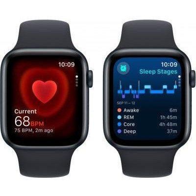 Смарт-часы Apple Watch SE 2 GPS 44mm Midnight Aluminium Case with Midnight Sport Band M/L (MRE93) 035020 фото