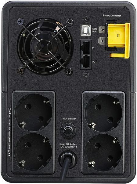 Линейно-интерактивный ИБП APC Back-UPS 1200W/2200VA USB Schuko (BX2200MI-GR) 021965 фото