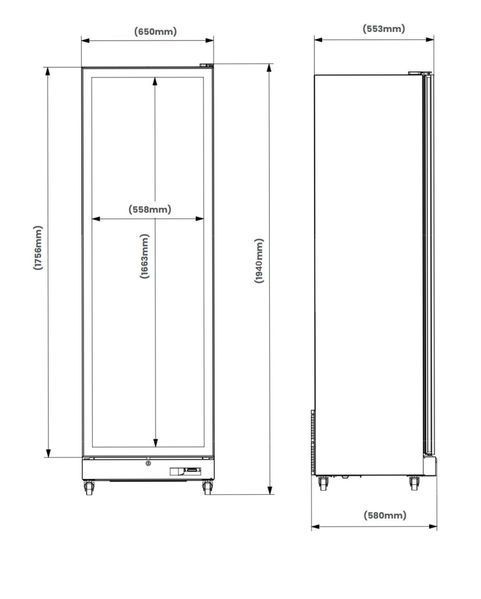 Холодильная витрина ELECTRO-LINE SC-450B 2117187 фото