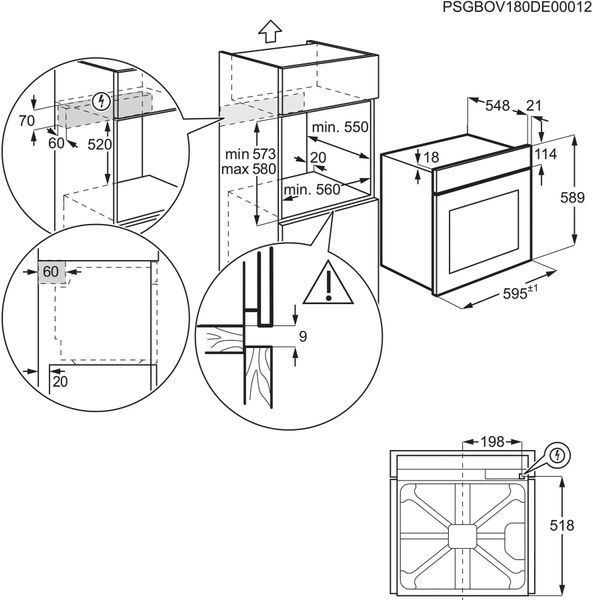 Духовка електрична Electrolux KOFGC70TH 604931 фото