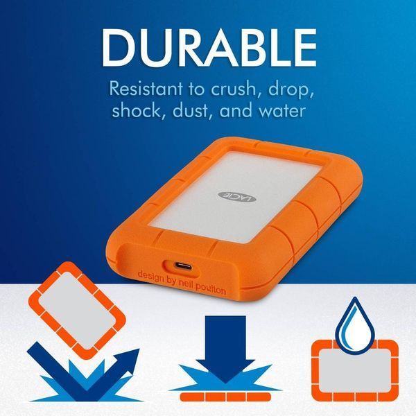 Жорсткий диск LaCie Rugged 4 TB USB-C (STFR4000800) 018272 фото