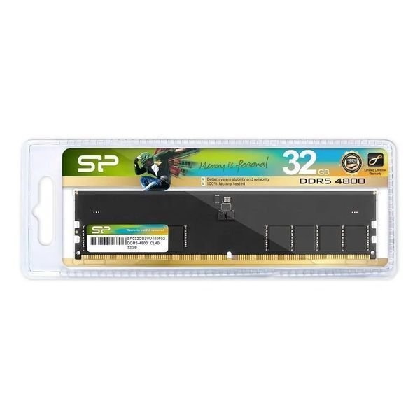 Память для настольных компьютеров Silicon Power 32 GB DDR5 4800 MHz (SP032GBLVU480F02) 033155 фото
