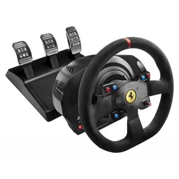 Комплект (кермо, педалі) ThrustMaster T300 Ferrari Integral RW Alcantara edition Black (4160652) 186820 фото