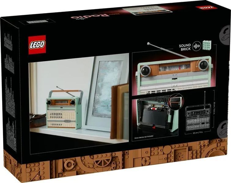 Блоковий конструктор LEGO Icons Ретро Радіоприймач (10334) 613395 фото