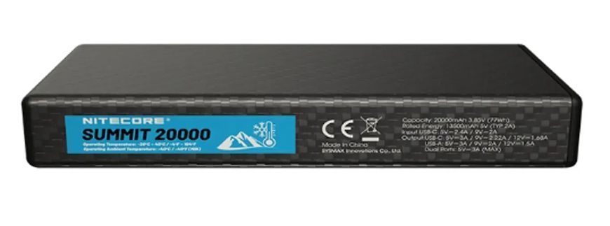 Зовнішній акумулятор (павербанк) Nitecore Summit 20000 20000mAh Grey 613752 фото