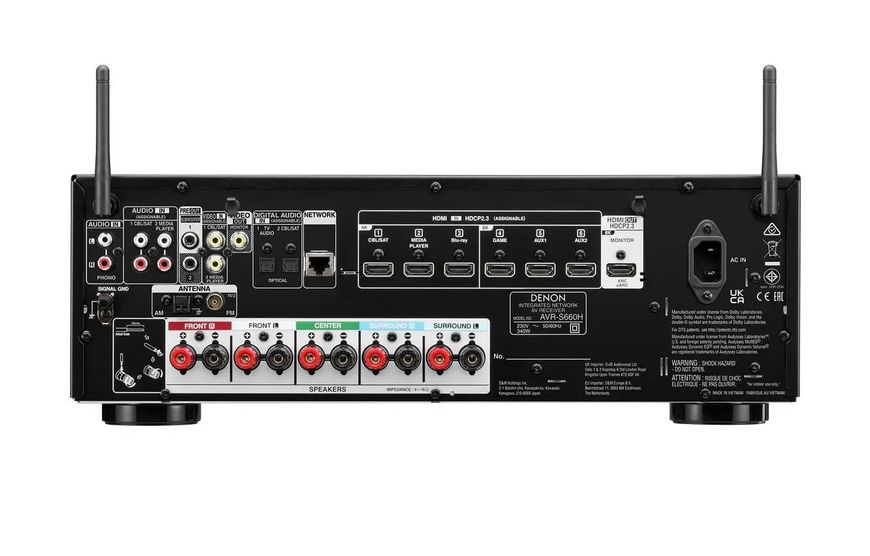 AV-Ресивер Denon AVR-S660H Black 460173 фото