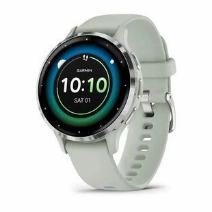 Смарт-часы Garmin Venu 3S Silver S. Steel Bezel w. Sage Gray Case and S. Band (010-02785-01/51) 612681 фото