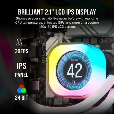 Водяное охлаждение Corsair iCUE LINK H150i LCD (CW-9061010-WW) 014119 фото