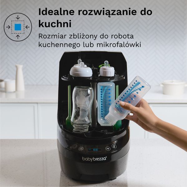 Стерилізатор BABY BREZZA Bottle Washer Pro Чорний 2088269 фото