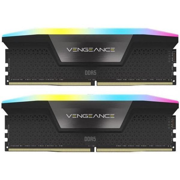 Пам'ять для настільних комп'ютерів Corsair 32 GB (2x16GB) DDR5 6400 MHz Vengeance RGB (CMH32GX5M2B6400C32) 027615 фото