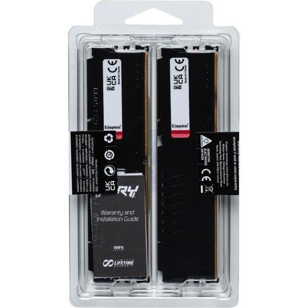 Память для настольных компьютеров Kingston FURY 64GB (2x32GB) DDR5 5600MHz Beast Black EXPO (KF556C36BBEK2-64) 033835 фото