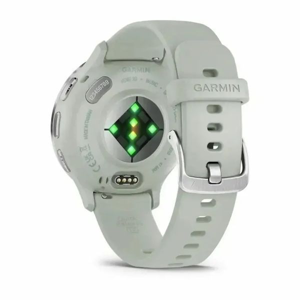 Смарт-годинник Garmin Venu 3S Silver S. Steel Bezel w. Sage Gray Case and S. Band (010-02785-01/51) 612681 фото