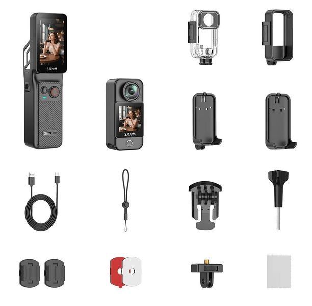 Экшн-камера SJCAM C400, видео 4K, Wi-Fi, Bluetooth, 1250 mAh, до 437 минут работы, поворотный экран, водонепроницаемый корпус 2097647 фото