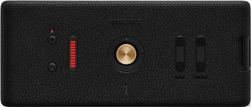 Портативна колонка MARSHALL Middleton II, акумулятор 30 год, зарядка пристроїв, IP67, звук 360&deg;, мікрофон, додаток, чорно-мідний 2085100 фото