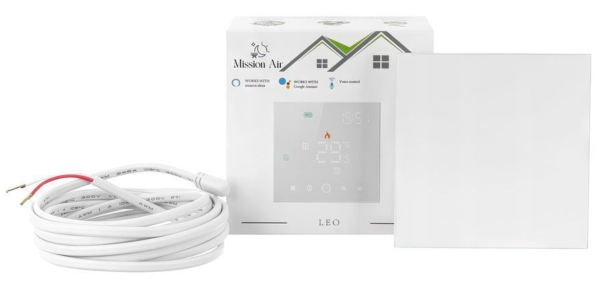 Нагревательный мат под ламинат MISSION AIR MAL-160W/m2 7м&sup2; (14м x 50см) + регулятор Leo Biały WiFi e2066510 фото