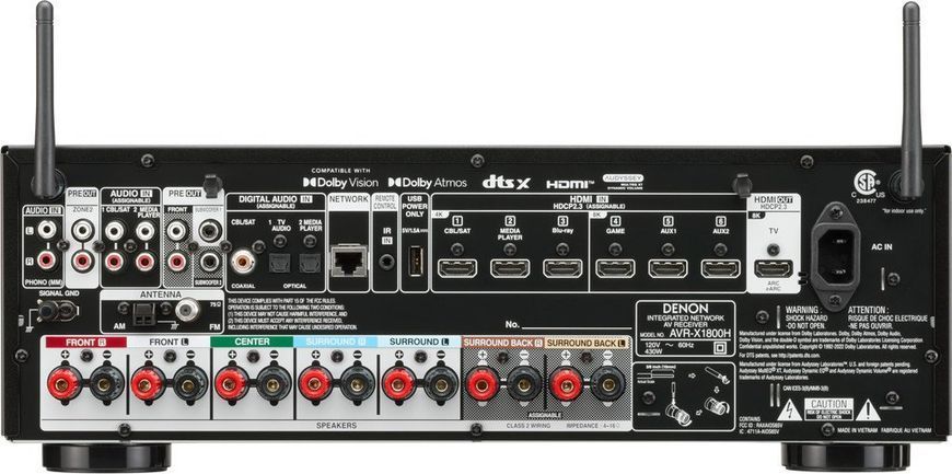 AV-ресивер Denon AVR-X1800H 003304 фото