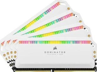 Пам'ять для настільних комп'ютерів Corsair 64 GB (4x16GB) DDR4 3200 MHz Dominator Platinum RGB White (CMT64GX4M4E3200C16W) 608786 фото