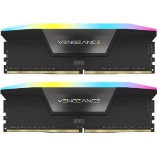 Пам'ять для настільних комп'ютерів Corsair 32 GB (2x16GB) DDR5 6400 MHz Vengeance RGB (CMH32GX5M2B6400C36) 027616 фото