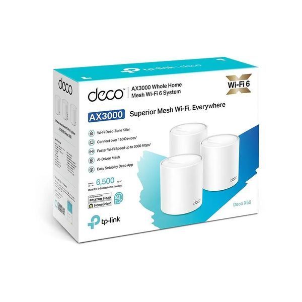 Бездротовий маршрутизатор (роутер) TP-Link Deco X50 PoE 1-Pack 001791 фото
