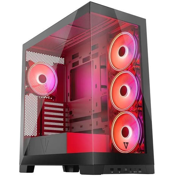 Корпус Modecom Volcano Space Apex ARGB Midi Black (AT-SPACE-PG-10-000000-0002) 503326 фото