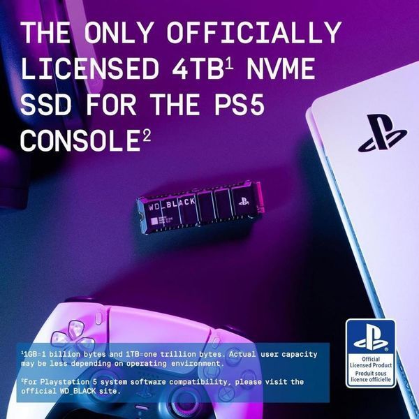 SSD накопичувач WD Black SN850P 4 TB for PS5 (WDBBYV0040BNC-WRSN) 002053 фото