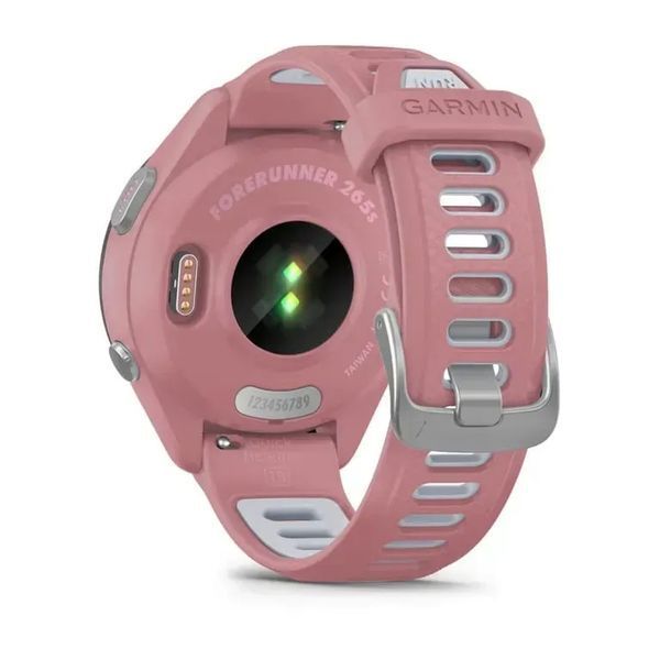 Смарт-годинник Garmin Forerunner 265S Black Bezel w. Light Pink Case and Light Pink/Whitestone S. Band (010-02810-05/15/55) 613068 фото
