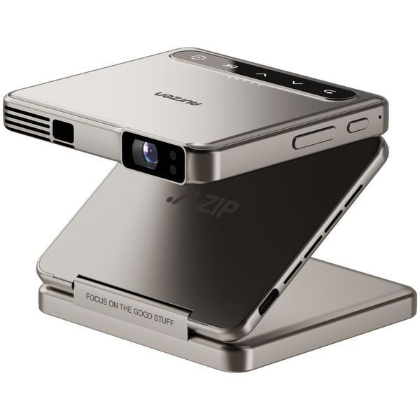 Проєктор AURZEN Zip Tri-Fold Mini HD (1280 x 720), 100 ANSI люмен, Wi-Fi, Bluetooth Золотий (Набір 4 в 1) 2101369 фото