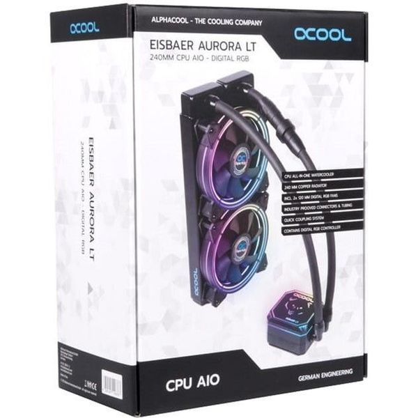 Водяне охолодження Alphacool Eisbaer Aurora LT240 CPU AIO Digital RGB (11678) 014170 фото