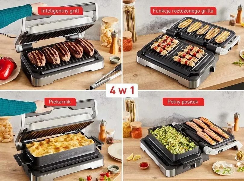 Електрогриль притискний Tefal OptiGrill 4in1 XL GC784D30 509568ua фото