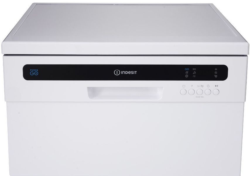 Посудомийна машина INDESIT IN2FE13CNO7W Push&Go Половина завантаження Сталеве дно 60см Білий 2109659 фото