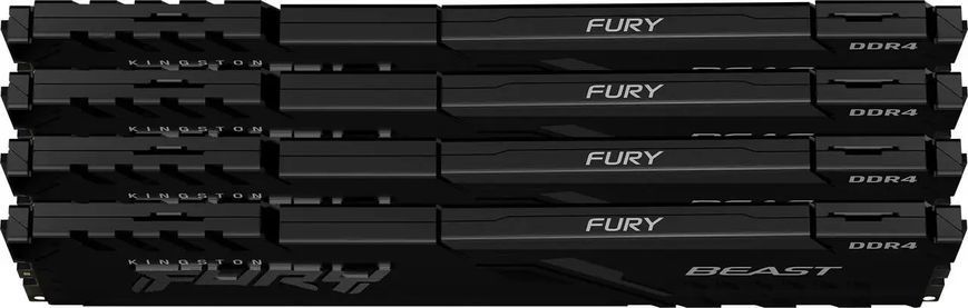 Память для настольных компьютеров Kingston Fury BEast 32 GB DDR4 (4x8GB) 3200MHz CL16 (KF432C16BBK4/32) 032566 фото