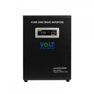Гібридне ДБЖ/інвертор Volt Polska SINUS PRO 2000 W 24/230V 1400/2000W (3SP200024W) 010162 фото