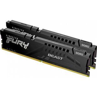 Пам'ять для настільних комп'ютерів Kingston FURY 32 GB (2x16GB) DDR5 4800 MHz Beast Black (KF548C38BBK2-32) 033737 фото