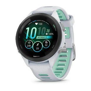 Смарт-часы Garmin Forerunner 265S Black Bezel w. Whitestone Case and Whitestone/Neo Tropic S. Band (010-02810-04/14/54) 613069 фото