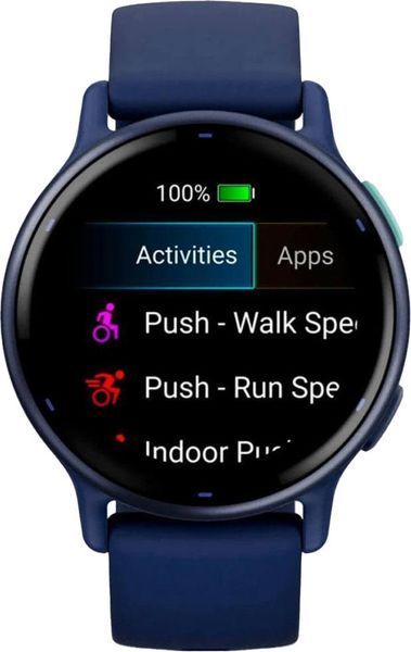 Смарт-часы Garmin vivoactive 5 Metallic Navy Aluminum Bezel with Navy Case and Silicone Band (010-02862-12/52) 035123 фото
