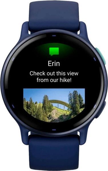 Смарт-часы Garmin vivoactive 5 Metallic Navy Aluminum Bezel with Navy Case and Silicone Band (010-02862-12/52) 035123 фото
