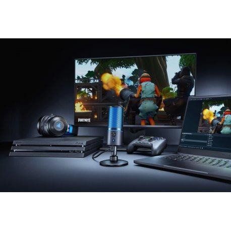 Микрофон для ПК/ стриминга, подкастов Razer Seiren X PS4 Black/Blue (RZ19-02290200-R3G1) 024309 фото