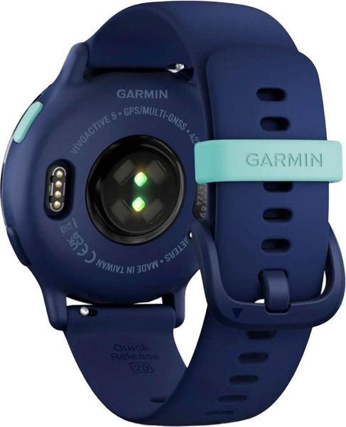 Смарт-часы Garmin vivoactive 5 Metallic Navy Aluminum Bezel with Navy Case and Silicone Band (010-02862-12/52) 035123 фото