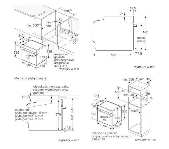 Духовка электрическая Bosch HBA534BB0 320155 фото