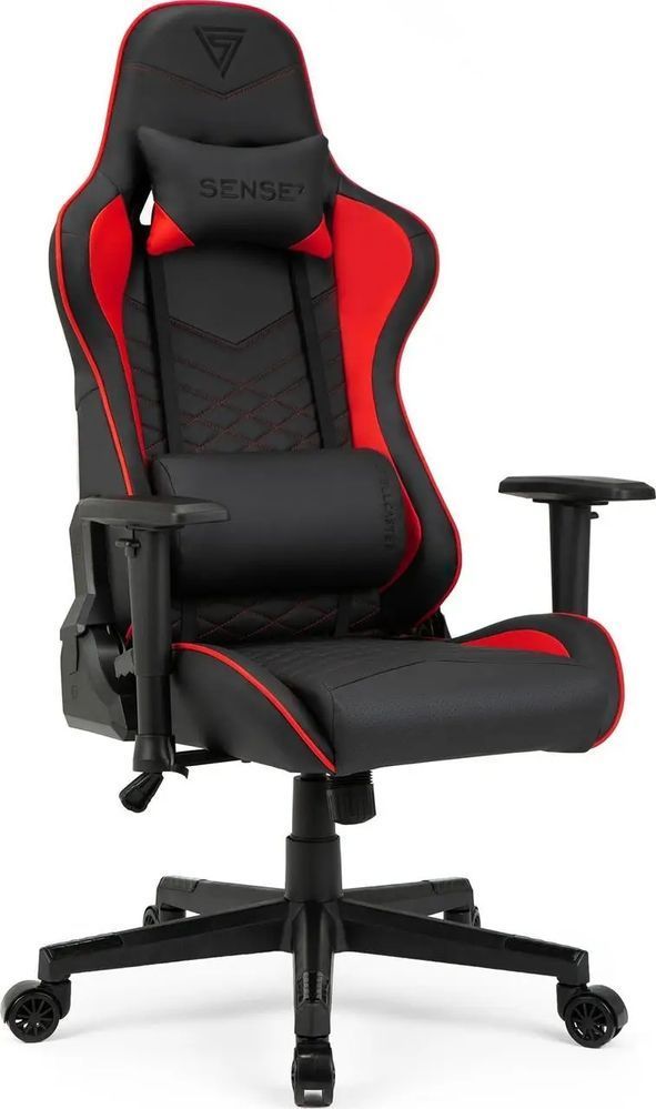 Компьютерное кресло для геймера Sense7 Spellcaster Black/Red 018800 фото