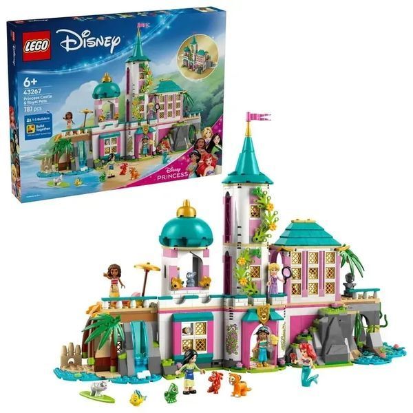 Блоковий конструктор LEGO Disney Замок принцеси та королівські улюбленці (43267) 613373 фото