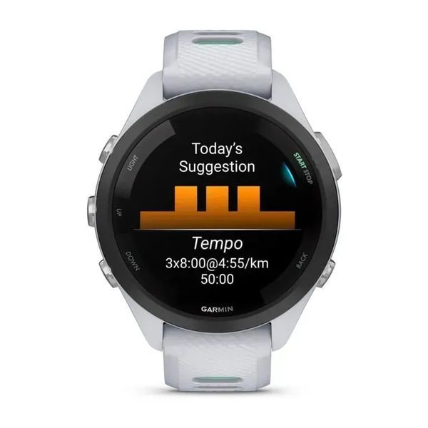 Смарт-часы Garmin Forerunner 265S Black Bezel w. Whitestone Case and Whitestone/Neo Tropic S. Band (010-02810-04/14/54) 613069 фото