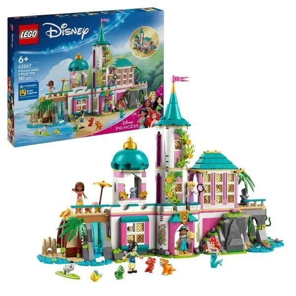 Блоковий конструктор LEGO Disney Замок принцеси та королівські улюбленці (43267) 613373 фото
